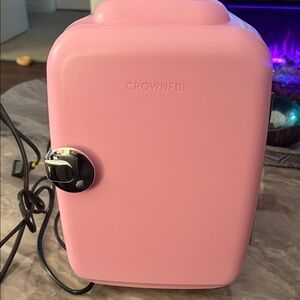 Crownful Blush Pink Mini Fridge